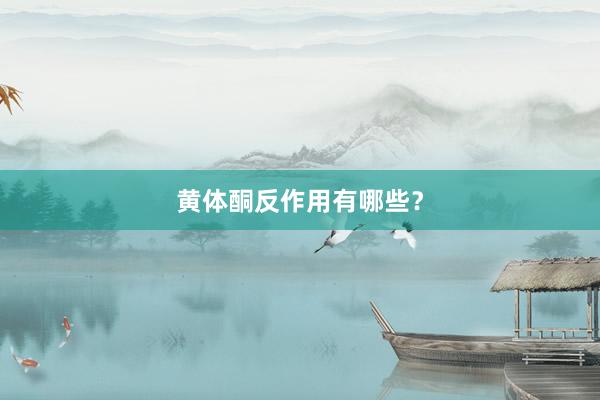 黄体酮反作用有哪些？